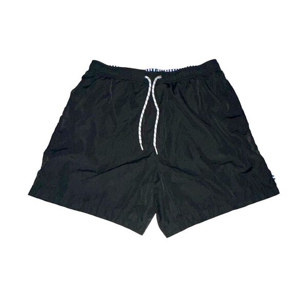 Boohoo Man Vintage Rare Nylon Glanz Shorts Silky Black Small - Picture 3 of 9